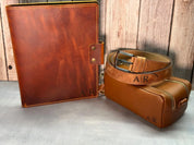 Corporate Gift Set - Leather Planner & Belt for Men & Toiletry Bag - Legendary Hide