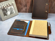 Personalized Refillable Leather Journal, Company Gift