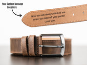 Personalized Handcrafted Men's Genuine Leather Belt