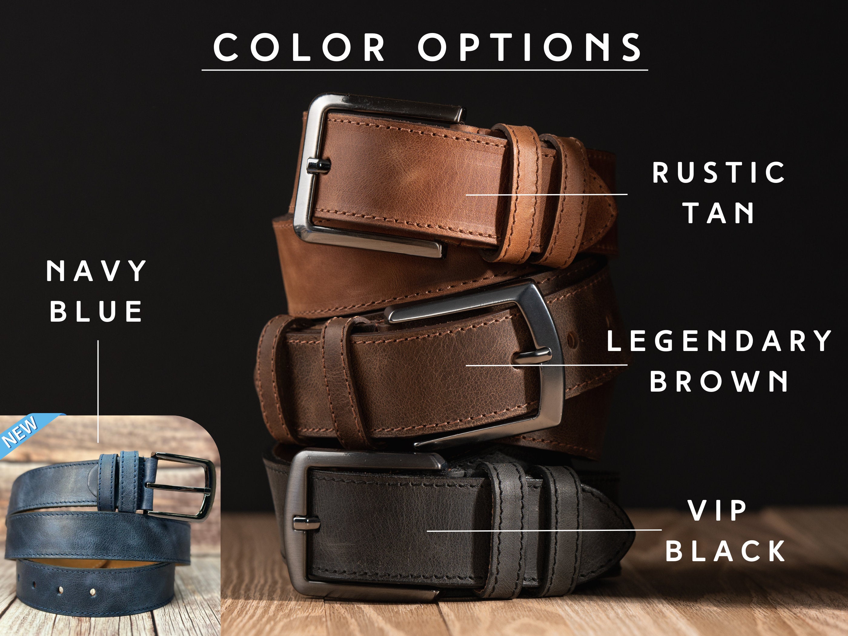 Personalized Handcrafted Men's Genuine Leather Belt