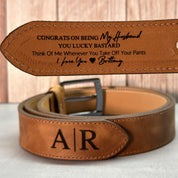 Personalized Handcrafted Men's Genuine Leather Belt
