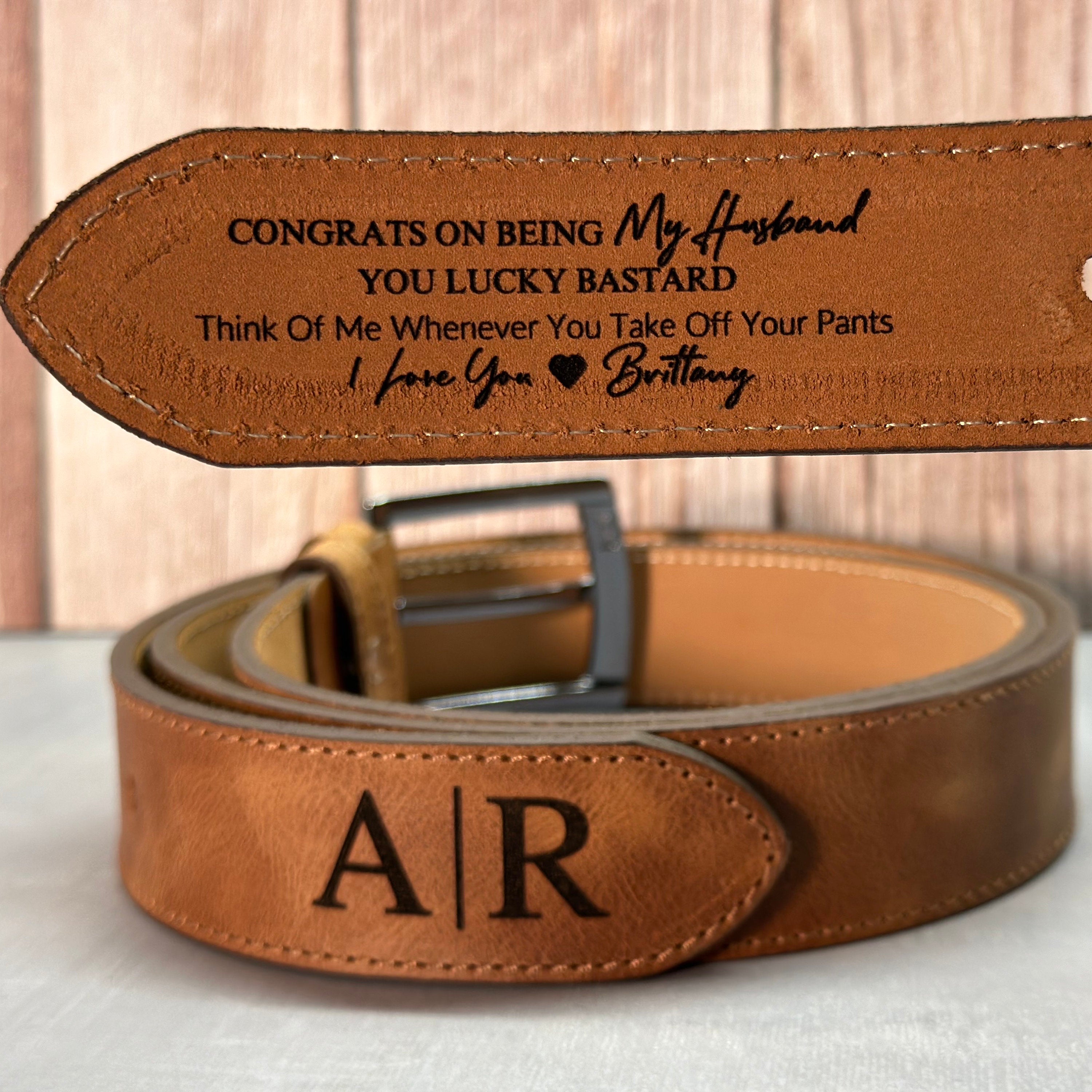 Personalized Handcrafted Men's Genuine Leather Belt
