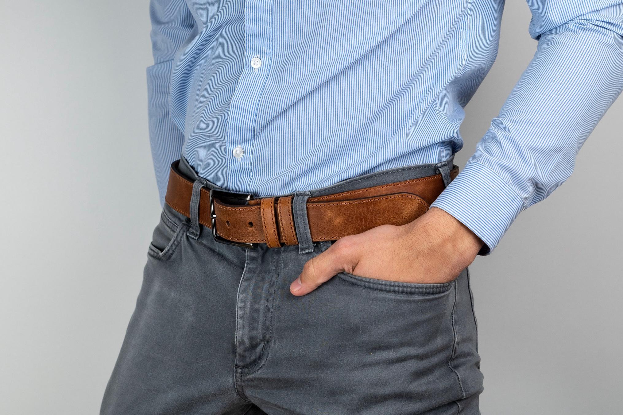 Personalized Handcrafted Men's Genuine Leather Belt
