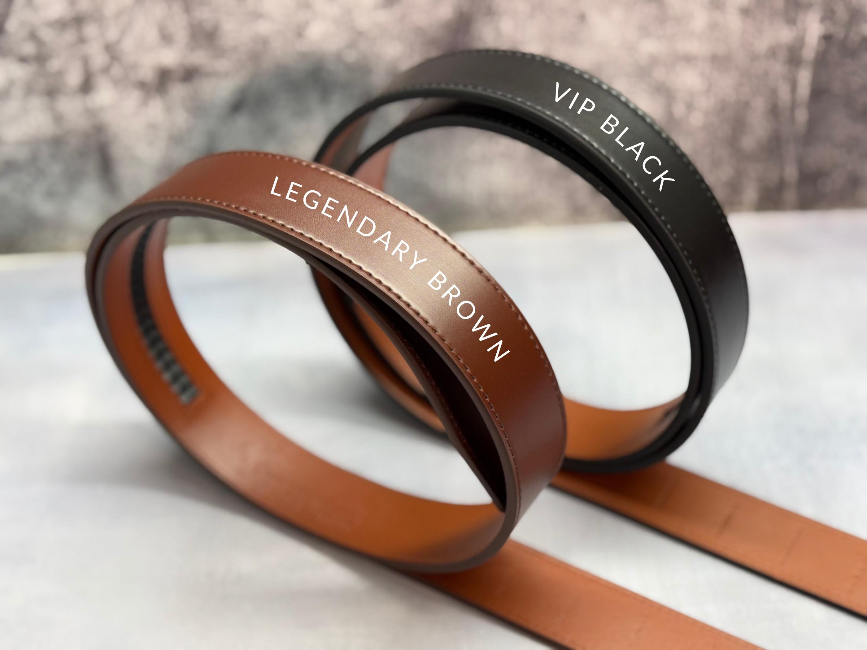 Engraved Leather Belt + Wallet, Groomsmen Gift, Click Ratchet Belt + Wallet Gift Set for Him – Perfect Gift for Leather Belt Husband