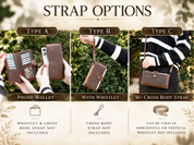 Crossbody Phone Wallet, Chic Leather Wallet for Women with Phone Compartment, Modern Travel Accessory, Leather Bag, Women's Purse,