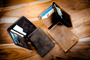 Slim Leather Card Holder Front Pocket Wallet