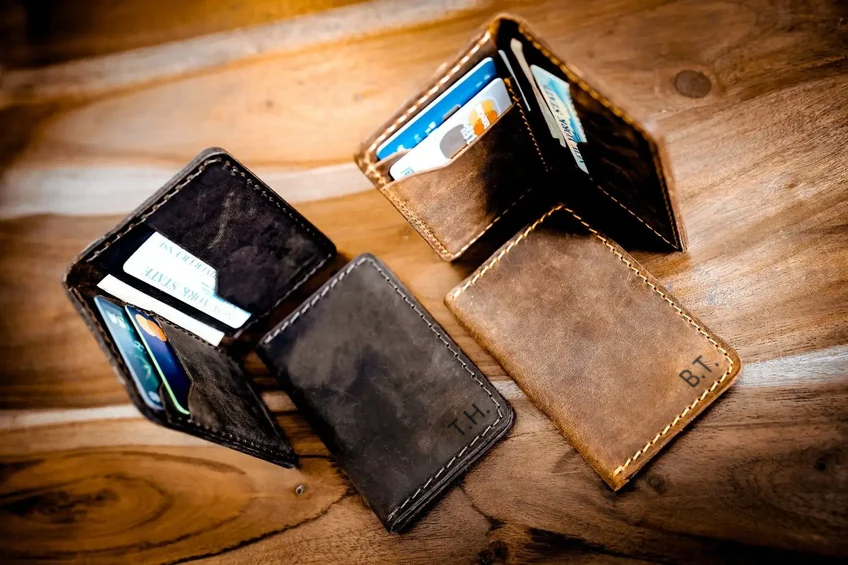 Slim Leather Card Holder Front Pocket Wallet
