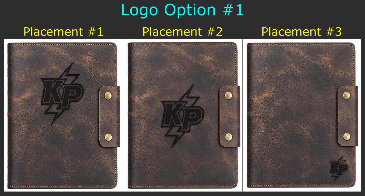 30 Units Dark brown - Personalized Refillable Leather Journal with custom engraving
