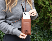 LegendaryHide Luxury Leather Crossbody Bag, Phone Wallet