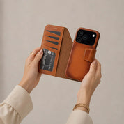 Elite Magic iPhone 17 Pro Max Leather Detachable Wallet Case