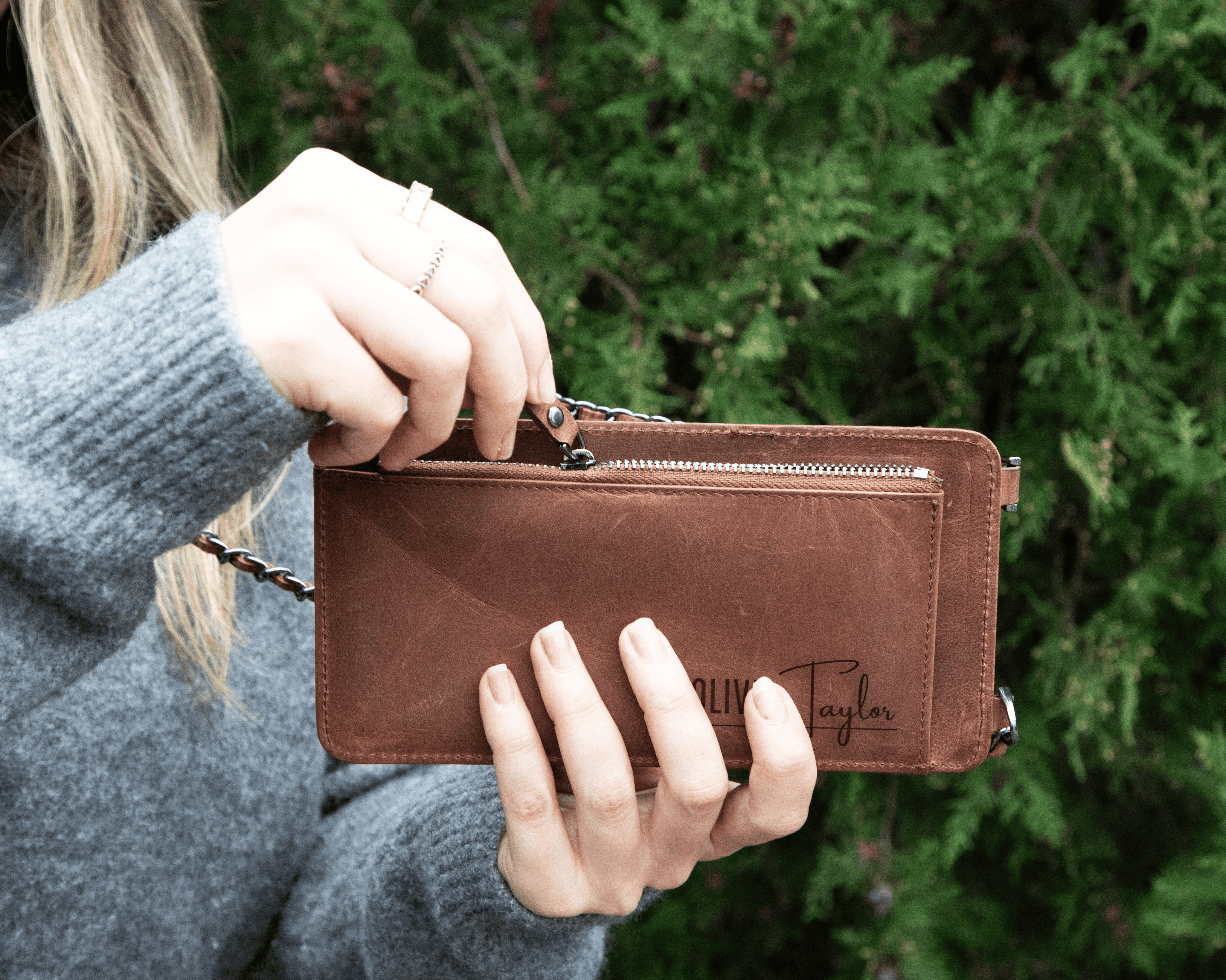 LegendaryHide Luxury Leather Crossbody Bag, Phone Wallet