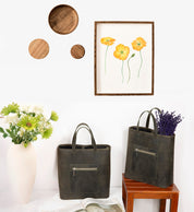 Valetto Leather Tote Bag
