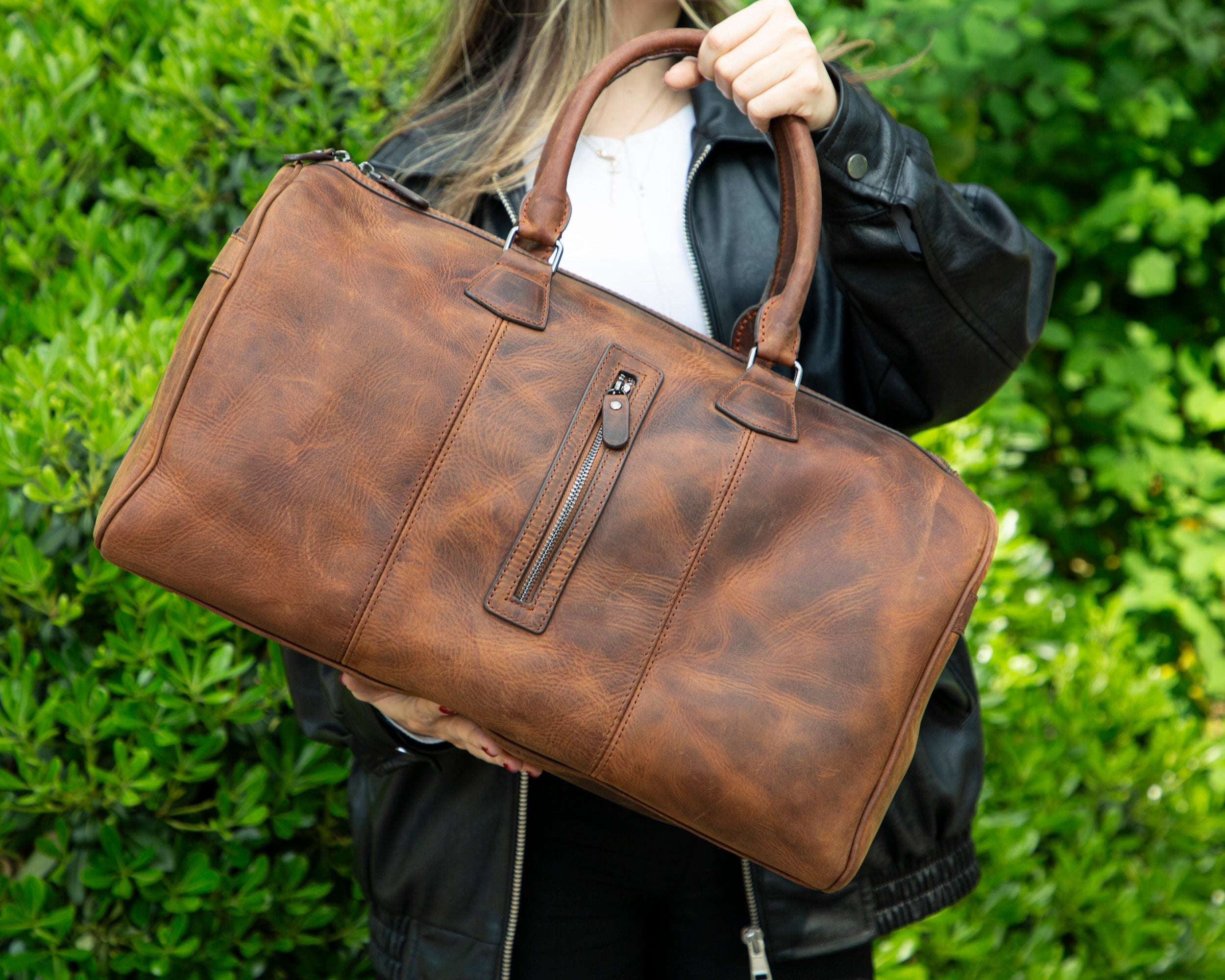 Dolly Leather Weekend Duffle Bag