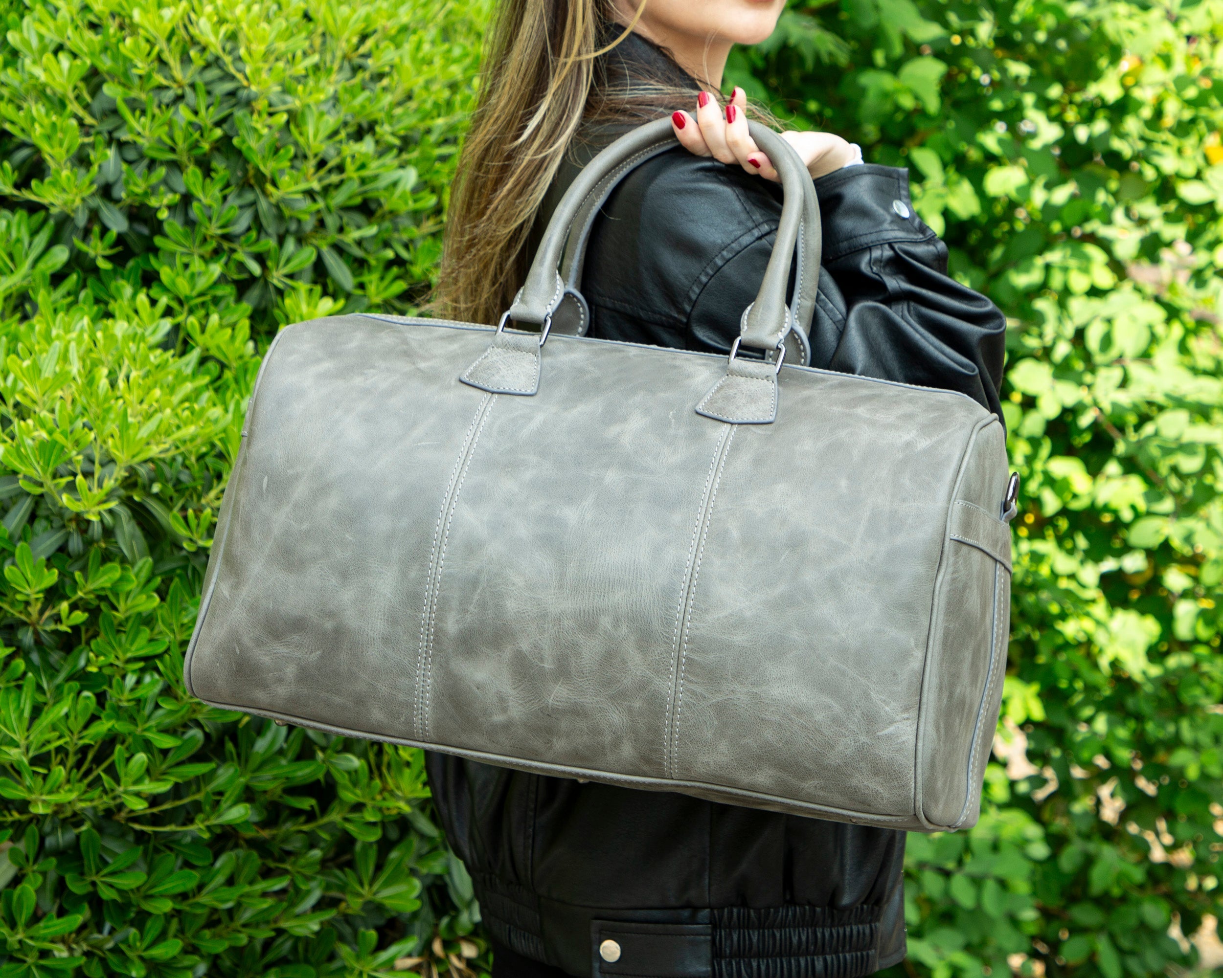 Dolly Leather Weekend Duffle Bag