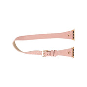 Hector Double Tour Leather Apple Watch Band with Rose Gold Trok