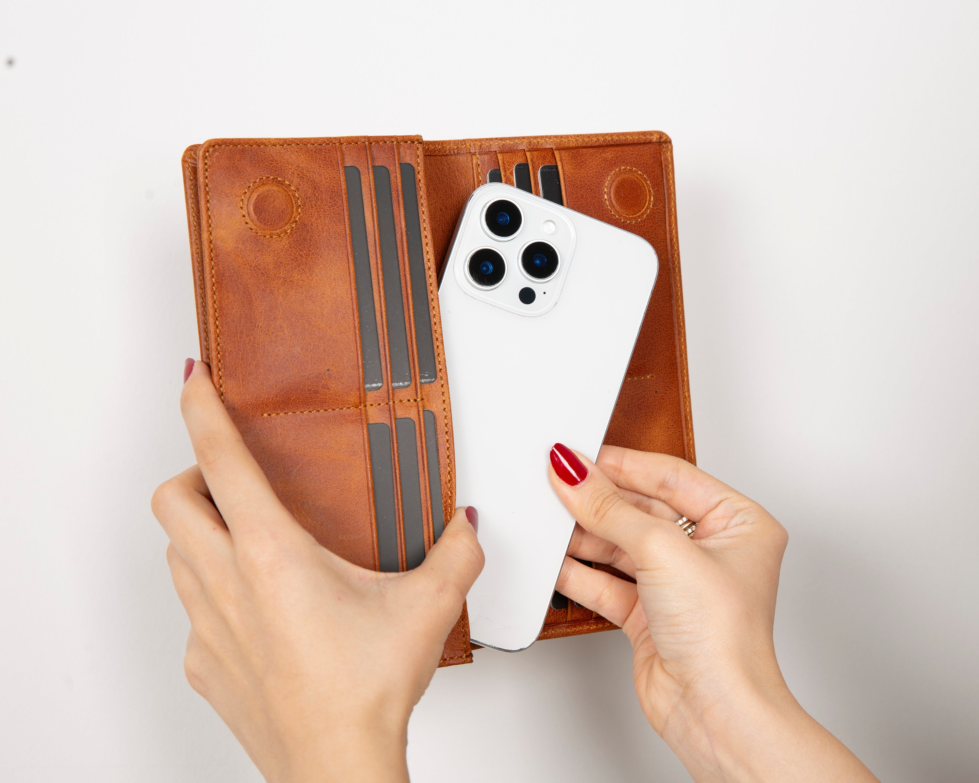 Sentinel Leather Wallet – Unisex RFID Long Wallet with Phone Pocket