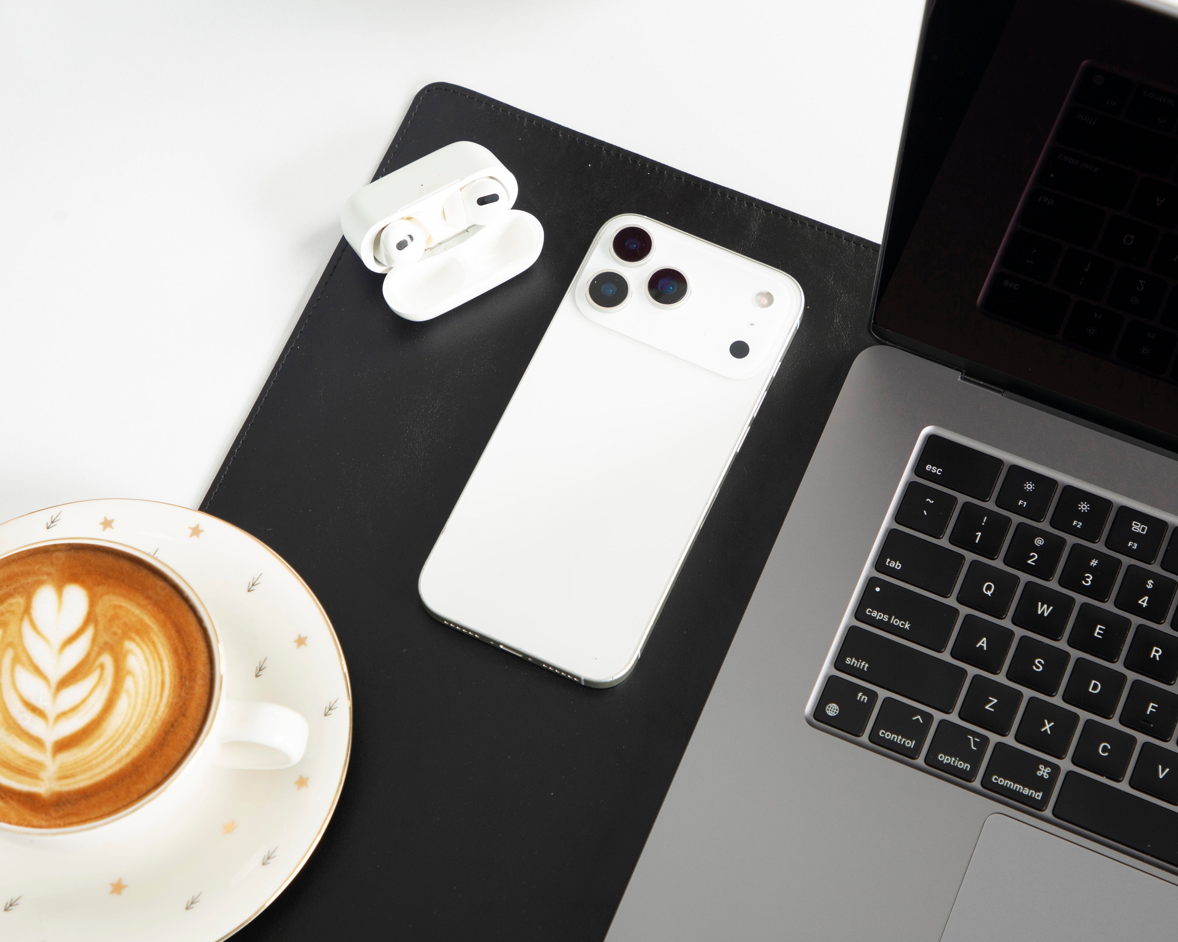 Personalized Leather Desk Mat, Small (12" x 28") – Custom Engraved Desk Pad & Mouse Pad