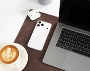 Personalized Leather Desk Mat, Small (12" x 28") – Custom Engraved Desk Pad & Mouse Pad