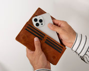 Sentinel Leather Wallet – Unisex RFID Long Wallet with Phone Pocket