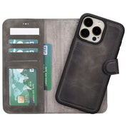 Magic iPhone 16 Pro Max Leather Detachable Wallet Case