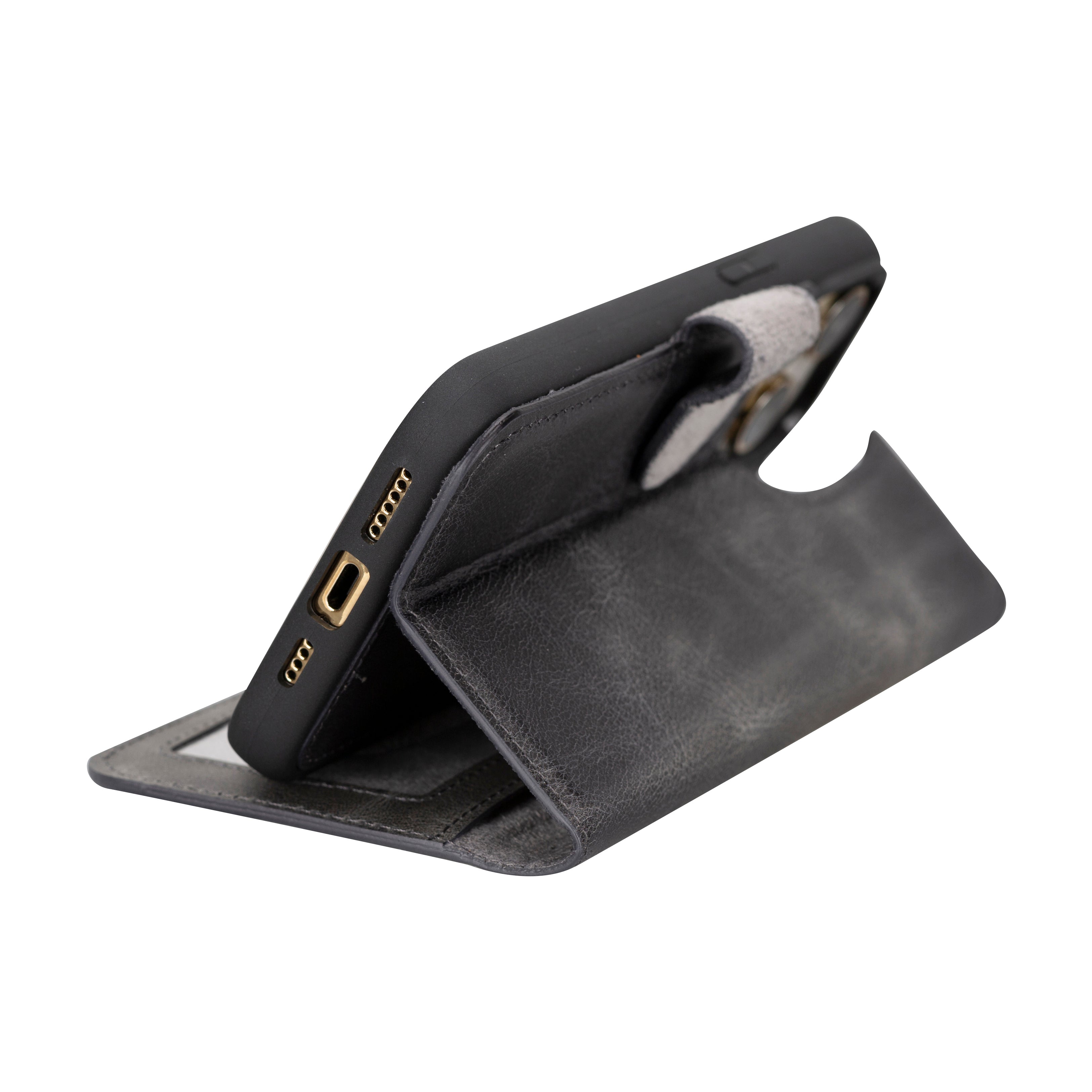 Magic iPhone 16 Pro Max Leather Detachable Wallet Case