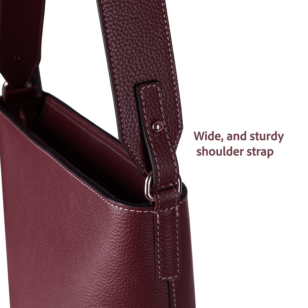 Elena Tote — Genuine Leather Shoulder Bag