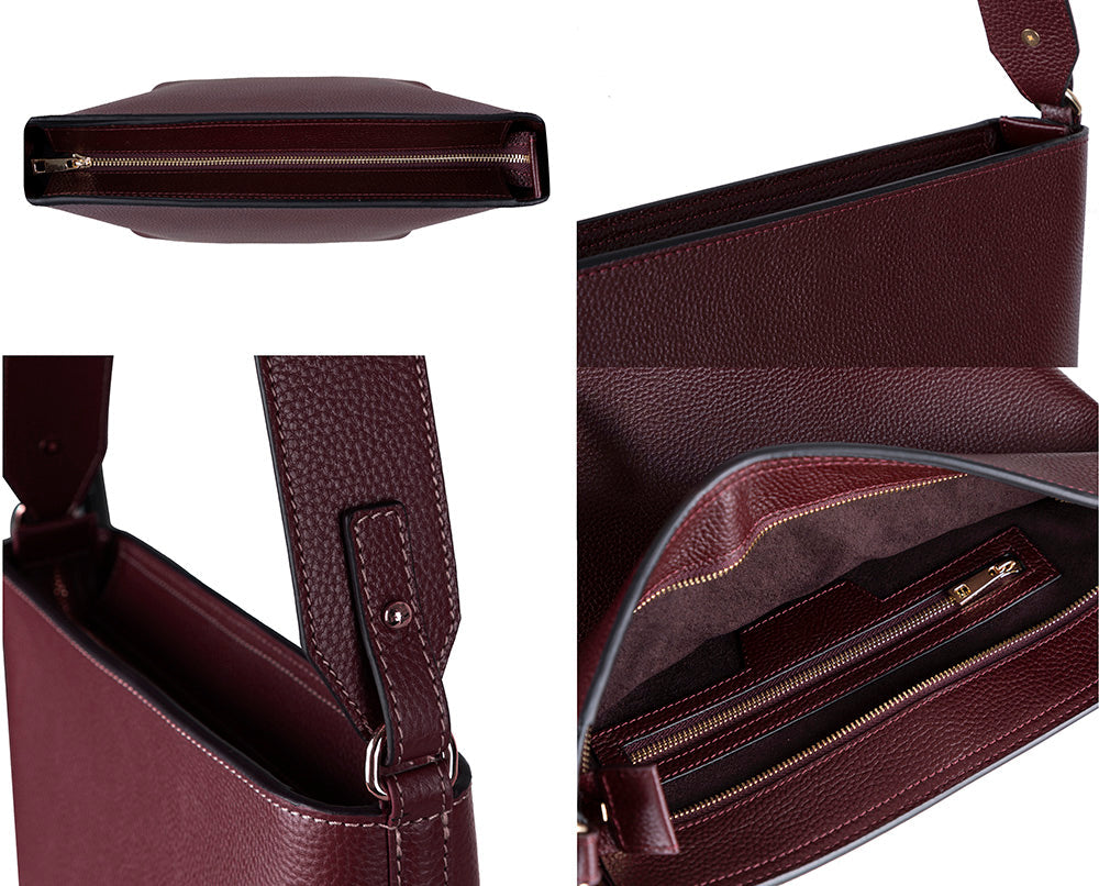 Elena Tote — Genuine Leather Shoulder Bag