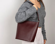 Elena Tote — Genuine Leather Shoulder Bag