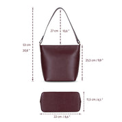 Elena Tote — Genuine Leather Shoulder Bag