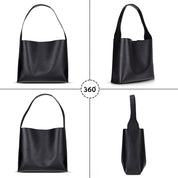 Stella Leather Tote Bag – Minimal Shoulder Bag for Work & Everyday