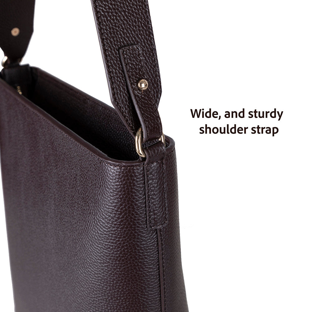 Elena Tote — Genuine Leather Shoulder Bag