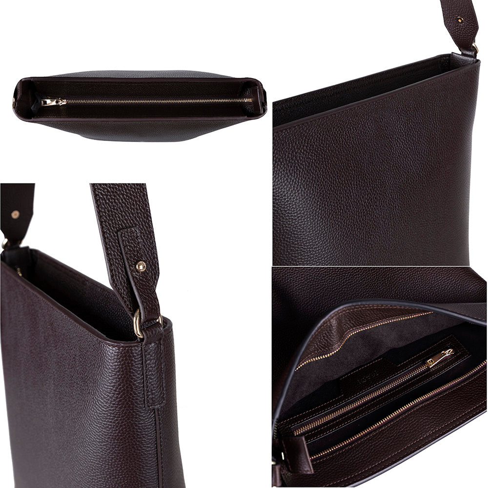 Elena Tote — Genuine Leather Shoulder Bag