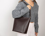 Elena Tote — Genuine Leather Shoulder Bag