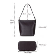 Elena Tote — Genuine Leather Shoulder Bag