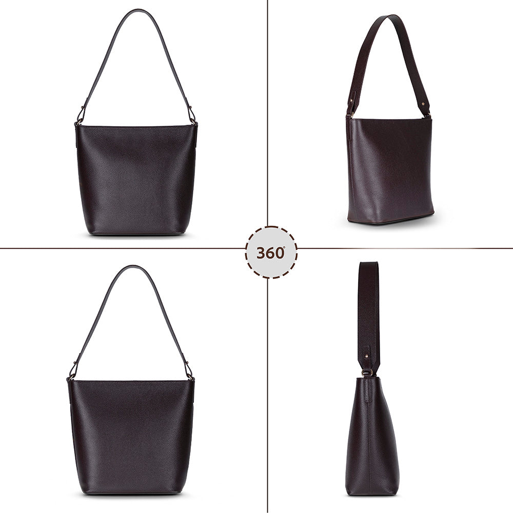 Elena Tote — Genuine Leather Shoulder Bag