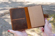 Customized Handmade Leather Passport Cover & Travel Wallet