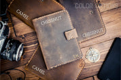 Customized Leather Passport Cover & Travel Wallet & Notebook