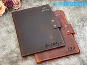 Customized Leather Portfolio with Notepad & Planner - Legendary Hide