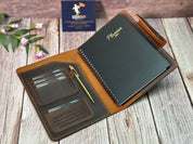 Customized Refillable A5 Leather Planner with Pen - Legendary Hide