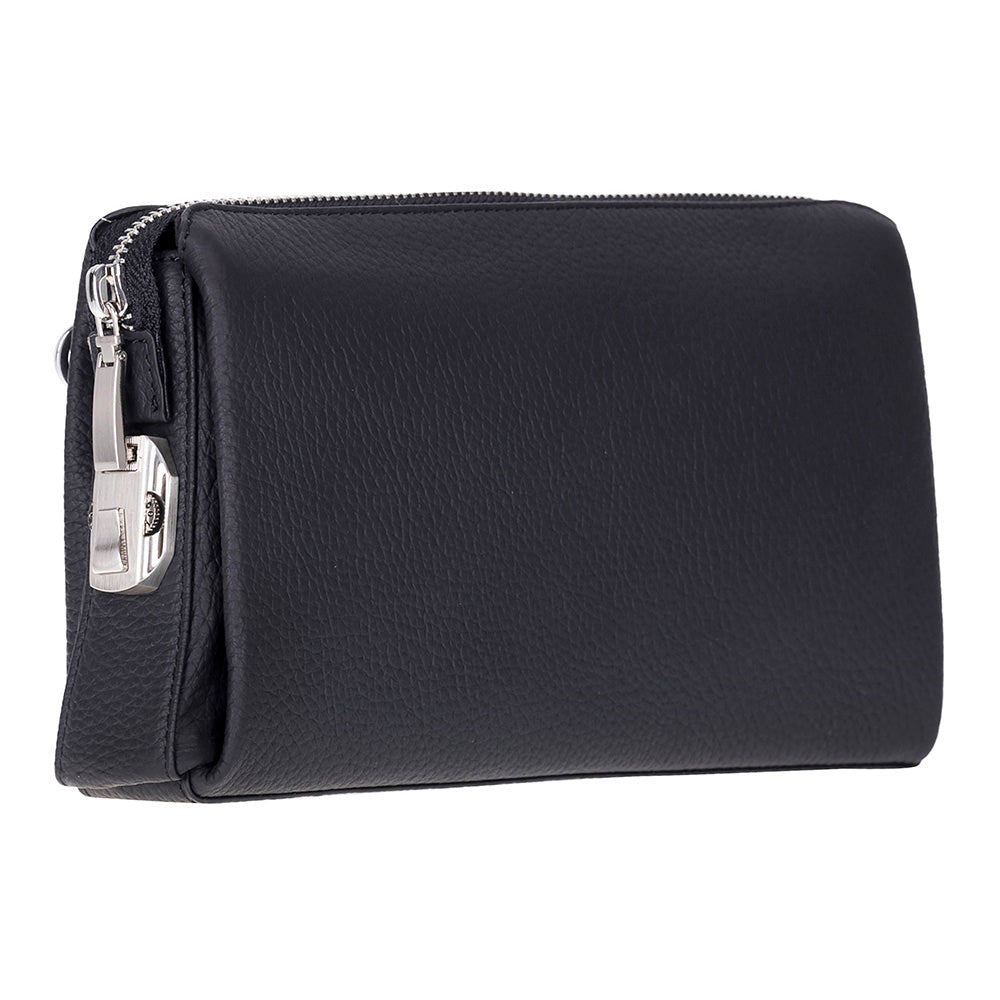 The Nomad Leather Wristlet Clutch – Minimal Zip Wallet & Travel Carry