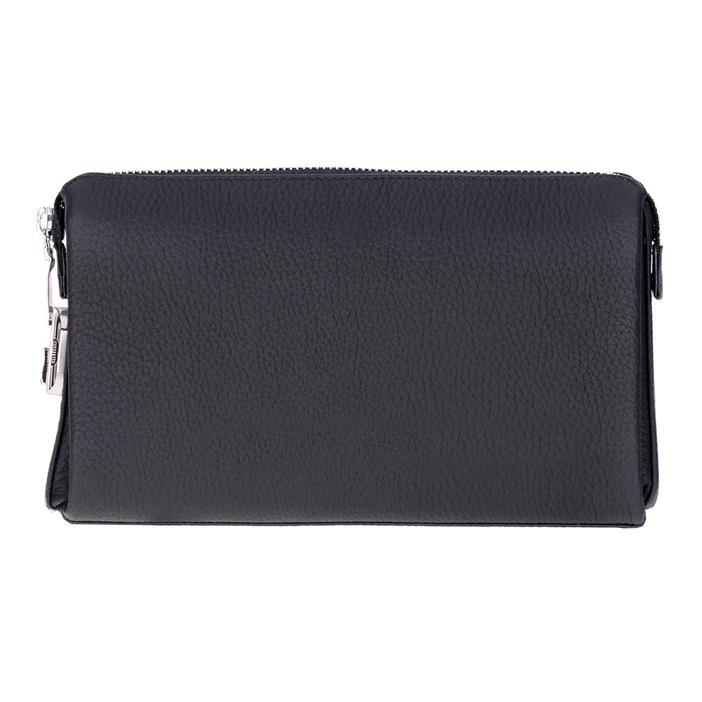 The Nomad Leather Wristlet Clutch – Minimal Zip Wallet & Travel Carry