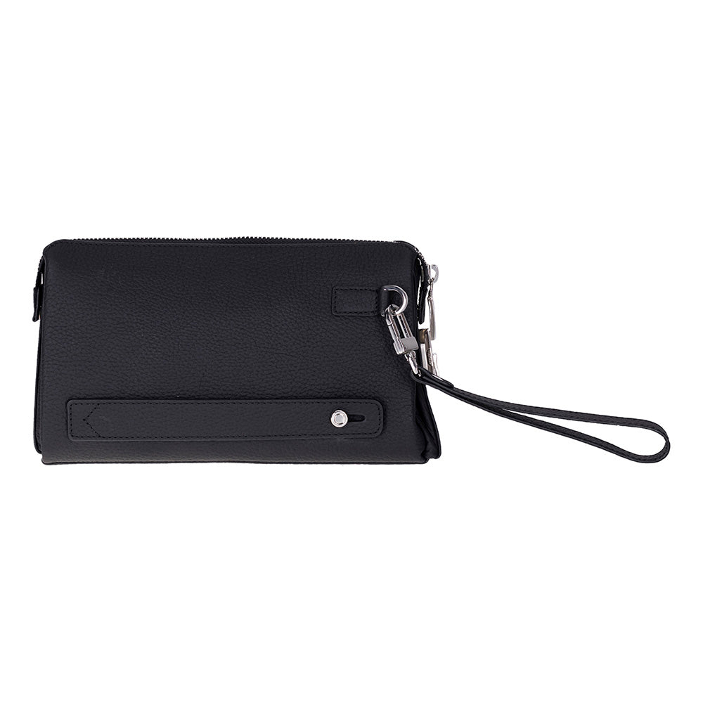 The Nomad Leather Wristlet Clutch – Minimal Zip Wallet & Travel Carry