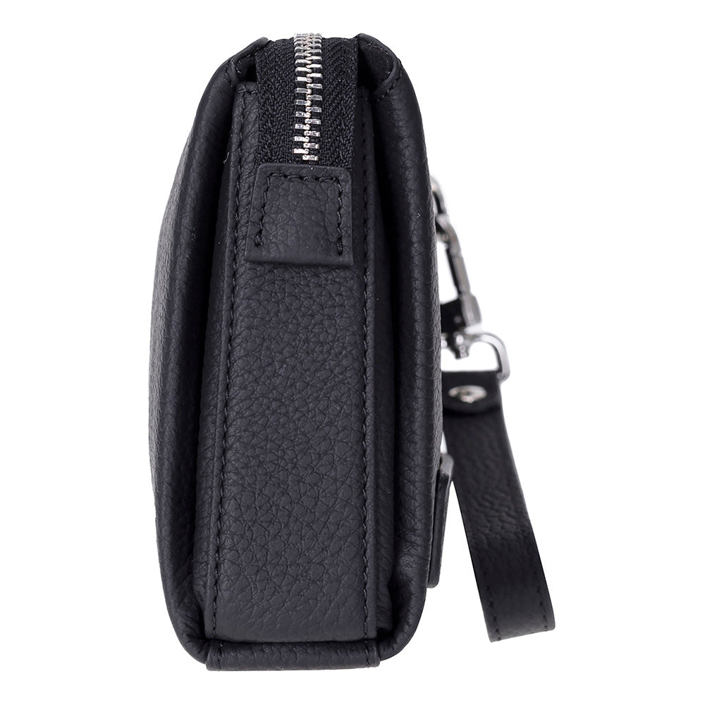 The Nomad Leather Wristlet Clutch – Minimal Zip Wallet & Travel Carry