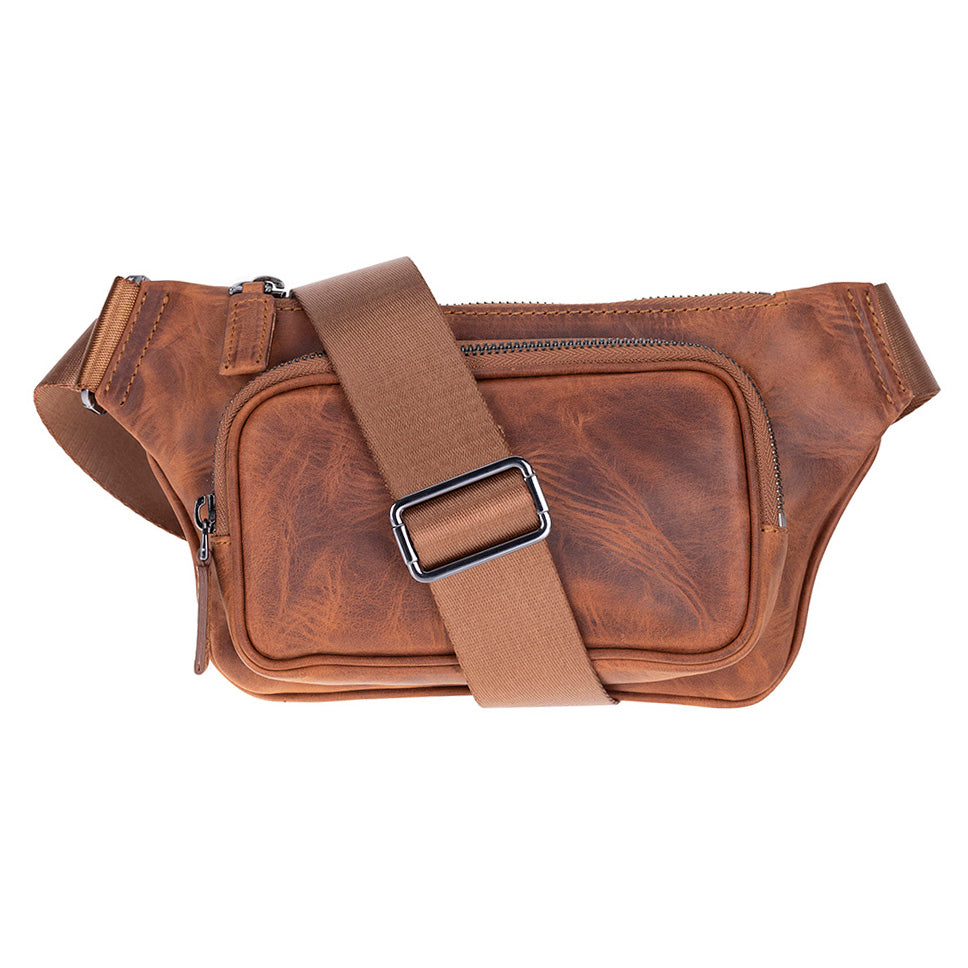 Apex Genuine Leather Waist Bag, Crossbody Belt Bag
