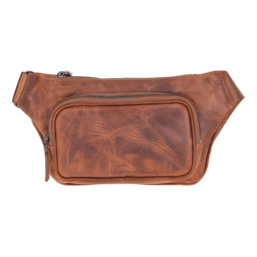 Apex Genuine Leather Waist Bag, Crossbody Belt Bag