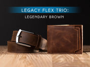 Gift Set for Men - Personalized Handcrafted Leather Wallet & Belt – Legendary Hide