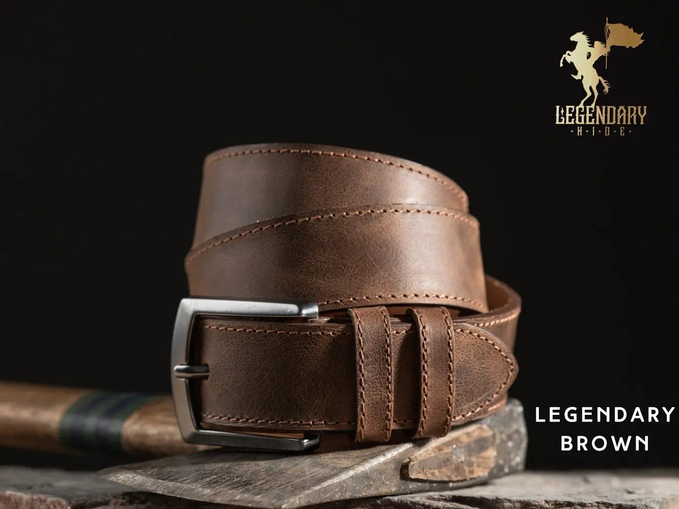 Gift Set for Men - Personalized Handcrafted Leather Wallet & Belt – Legendary Hide