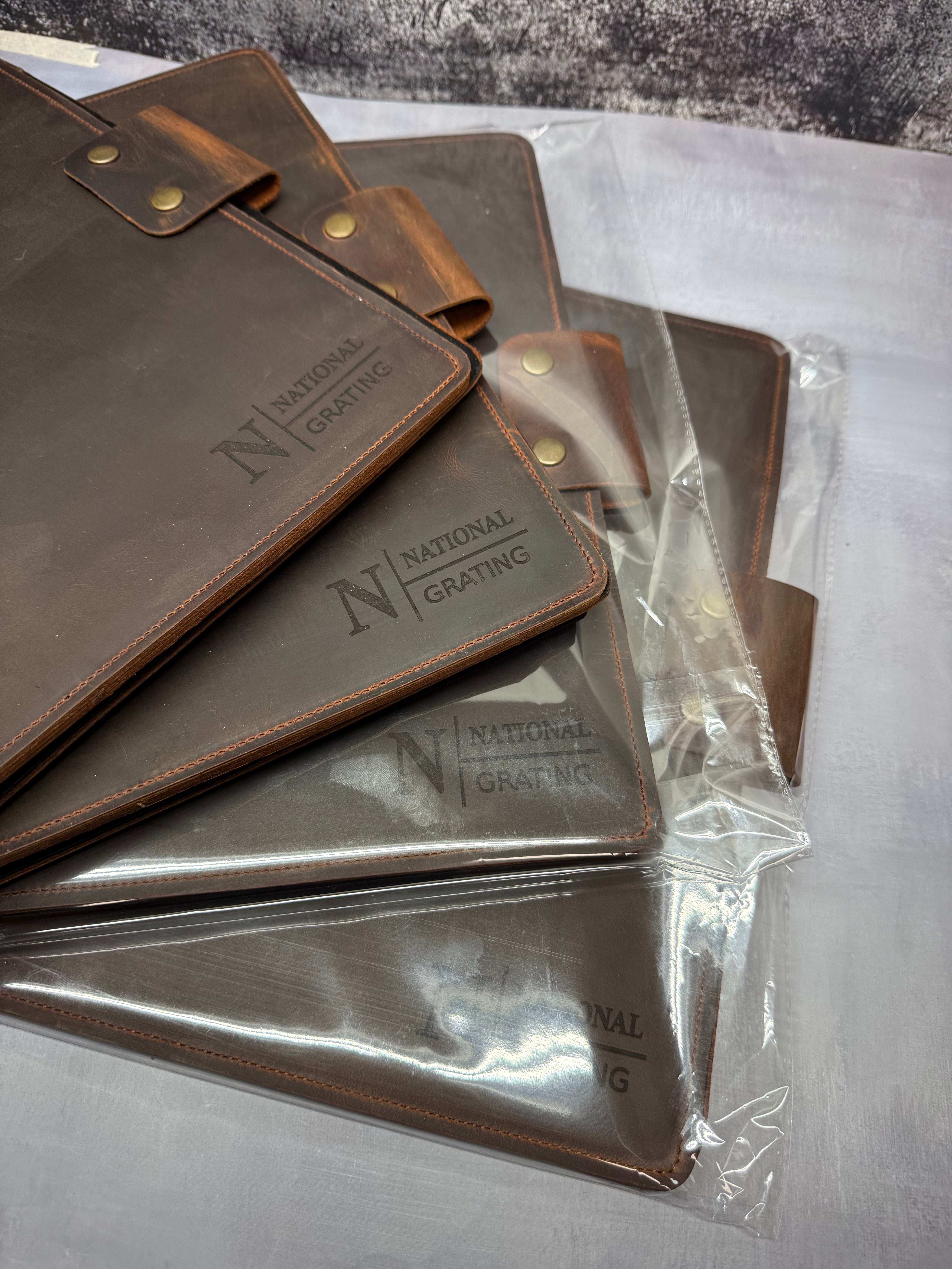 Remaining 50% Final Payment of 75 Units x Custom Engraved Portfolios (lined notepad + pen + gift box + intl shipping included)