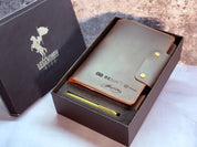 Dark Brown Leather Journal W Lined Notebook + Engraved Pen + Gift Box