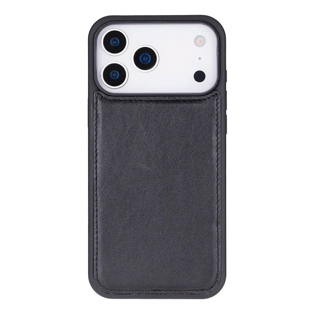 Black leather MagSafe wallet case for iPhone 18 Pro and 17 Pro - view 13